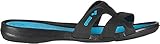 arena Damen Athena Badeschuhe Poolsandale Athena Badesandale, Blau (Black-Turquoise), 40 EU