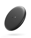 Anker 10W Max kabelloses Ladepad, 313 Wireless Charger(Pad) Qi-zertifiziertes Ladegerät, Geeignet für iPhone 12/Pro/mini/Pro Max, 10W Schnellladeleistung für Galaxy S22 S21 S20 Note10(Ohne Netzteil)