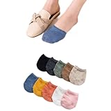 EPRHAN 10 Paar Halbzehensocken für Damen Vorfußsocken unsichtbare Zehentopper rutschfest Socken