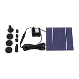 ZELNF Power-Wasser-Pumpen Solar Landschaftsbrunnenpumpe, 7V 1,2 Watt Solarleistung Floating-Brunnen-Wasserpumpe for Garten im Freien for Gartenteich-Pool-Fischtank Elektrische Tauchpumpe