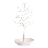 LIXFDJ Baum-Schmuckständer, kreativer Schmuckständer, für Halsketten, Anhänger, Ohrringe, Geschenk, Schmuck, Sto re Merch andise Display St. und Pink, Produktcode: WW-201