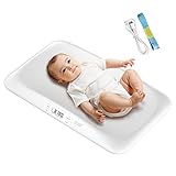 Babywaage, Haustierwaage, 20 kg wiederaufladbare digitale Kleinkindwaage | Haltefunktion, Multifunktions-Kleinkindwaage, genaue Babywiegewaage, Neugeborene, Kinderwaage kg/lb/oz (weiß)