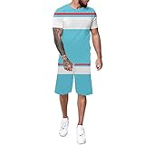 Looekveoyi Kinder Militär Anzug Herren Casual Trainingsanzüge Kurzarm Shorts Anzug 2-teiliges Outfit T-Shirt und Shorts Set Gestrickte Weste Jungen