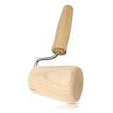 SOHFA Backblechroller aus nachhaltigem Buchenholz - Holzroller konisch 8cm x ø 4cm / 5cm | kleiner Teigroller MADE IN EUROPE | Mini Nudelholz für verschiedene Teige zum präzisen Ausrollen