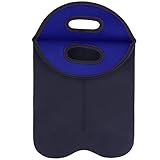 KOFSOL Gefrierbeutel, tragbare Neopren -Weinflasche Gefrierbeutel, Weinflaschenbeutel, Schutzdämmabdeckung Bierkühlständer 1pcs (Color : Blue)