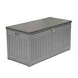 Grindi - Gartenbox Kissenbox Auflagenbox - Cygnus 270 Liter, hellgrau