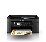 Epson Workforce WF-2820DWF Multifunktions-WLAN-Drucker A4 mit Doppelseitiger Druck (Duplex) und LCD-Display 3-in-1: Druck, Kopierer, Scanner Mobile Printing, Schwarz Estándar