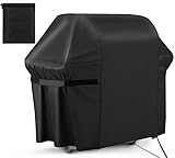 RATEL Grill Abdeckhaube, 420D Oxford-Stoff BBQ Grillabdeckung Wasserdicht & Staubdicht & Anti-uv BBQ Cover Mit Selbstklebende Gurte Und Aufbewahrungstasche(145 x 61x 117 cm