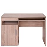 OKL Stabiler Schreibtisch Damian für Büro Arbeitszimmer und Kinderzimmer 110,4x75x58,4cm modern Tisch Schublade Ablage Arbeitstisch Sonoma