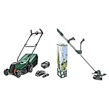 Bosch Akku-Rasenmäher CityMower 18V-32-300 (1x Akku 4,0 Ah, Schnittbreite: 32 cm, Rasenflächen bis 300 m²) & Bosch Akku Rasentrimmer UniversalGrassCut 18 (ohne Akku, Schnittkreisdurchmesser: 26 cm)