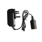 Netzgleichrichter Netzadapter Spannungswandler 100V - 240V auf 12V/3A (24W) KFZ Zigarettenanzünder Wechselrichter AC/DC Adapter für Navi, Video Recorder/Kameras, DVR, GPS und mehr