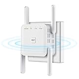 WLAN Verstärker WLAN Repeater 1200Mbit/s 5GHz & 2,4GHz,Deckt bis zu 6000 Sq.ft Supports 35 Gevices,WiFi Repeater Mit AP/Repeater/Router/Client,Kompatibel zu Allen WLAN Geräten,JW-CWIFI