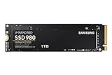 Samsung 980 1 TB PCIe 3.0 (bis zu 3.500 MB/s) NVMe M.2 Internes Solid State Drive (SSD) (MZ-V8V1T0BW)