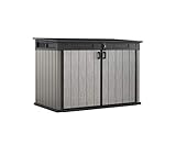 Koll Living Geräteschrank/Gerätehaus (2100 Liter) für z.B Gartenutensilien, 2 Fahrräder, 3 Mülltonnen - Belüftet Daher Keine Schimmelbildung - DUOTECH Technologie