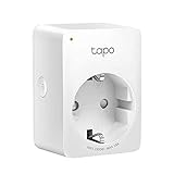 TP-Link Tapo WLAN Smart Steckdose Tapo P100, Smart Home WiFi Steckdose, Alexa Zubehör, funktioniert mit Alexa, Google Home, Tapo App, Sprachsteuerung, Fernzugriff, Kein Hub notwendig, Mini