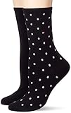 Tommy Hilfiger Damen Dotted Socken, Schwarz, 35-38 EU