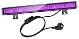 UV Schwarzlicht,OUSIDE 30W LED Schwarzlichtlampe Röhre mit Schalter,IP66 Wasserdicht 395-400nm UVA-Klasse UV Licht Strahler mit 64 LEDs für GLOW Party, Bühnenkoration, Disco,Club,Bar,Halloween