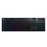 Logitech G915 LIGHTSPEED kabellose mechanische Gaming-Tastatur, Taktiler GL-Tasten-Switch mit flachem Profil, LIGHTSYNC RGB, Ultraschlankes Design, 30+ Stunden Akkulaufzeit, Deutsches QWERTZ-Layout