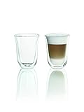 De’Longhi DLSC312 Doppelwandiges Thermoglas Latte Macchiato, Durchsichtig, 2-er Set