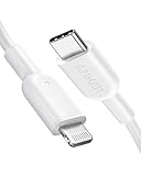 Anker PowerLine II USB C auf Lightning Kabel,90 cm lang, MFi-Zertifiziert, für iPhone 13/13 Pro/12/12 Pro Max/11 Pro/X/XS/XR/8 Plus, für Typ-C Ladegeräte,Unterstützt Power Delivery(Weiß)