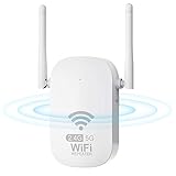 WLAN Verstärker WLAN Repeater 1200Mbit/s 2,4GHz & 5GHz Mit LAN Port, WiFi Verstärker Mit Repeater/Router/AP/Client WiFi Repeater Kompatibel mit Allen Geräten