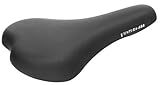 Ventura Venutra Eco MTB Sattel Fahrradsattel MTB-Sattel Mountainbikesattel 253x137mm inkl. Klemme für Kerzensattelstütze schwarz