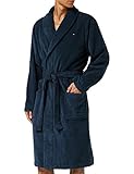 Tommy Hilfiger Herren Icon Bathrobe Bademantel, Navy Blazer, L