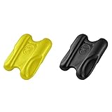 ARENA Unisex Schwimmbrett Pullkick, Yellow, one Size, 95010 & Unisex Pullbuoy/Schwimmbrett Pull Kick zur Verbesserung der Wasserlage und Körperhaltung, Black (50), One Size