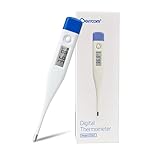 Berrcom Digitales Thermometer für Erwachsene und Kinder, Mund- und Unterarmthermometer Medizinisches Thermometer mit Fieberalarm