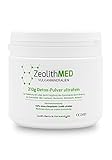 Zeolith MED Detox-Pulver ultrafein 210g, von Ärzten empfohlen, Apothekenqualität, Laboranalyse, zur Entgiftung und Entschlackung