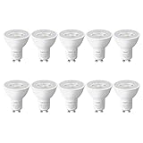 Lepro GU10 LED Lampe, 4.1W 350 Lumen 36° LED Leuchtmittel, 2700 Kelvin Warmweiß Energiesparlampe ersetzt 50W Halogenlampen, 36 Grad Abstrahlwinkel Glühbirnen, 10 Stück