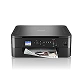 Brother DCP-J1050DW 3-in-1 Farbtintenstrahl-Multifunktionsgerät (Drucker, Scanner, Kopierer), Schwarz, 400 x 151 x 343 mm, 17/9 Seiten/Min.