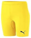 PUMA Kinder LIGA Baselayer ShortTight Jr Funktionswäsche, Cyber Yellow, 116