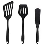 Dantolo Pfannenwender Set Silikon Hitzebeständig 3 Pack Spatel Küchenhelfer Set BPA Frei, Antihaft Silikonspatel set zum Kochen Backen Profi Küchenutensilien - Spülmaschinengeeignet