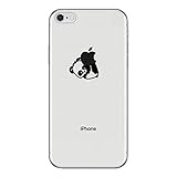 Karomenic Silikon Hülle kompatibel mit iPhone 6 Plus/6S Plus Kreative Cartoon Transparent Handyhülle Durchsichtig Schutzhülle Crystal Clear Weiche Soft TPU Tasche Bumper Case Etui,Panda#7