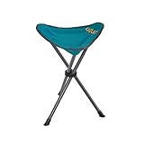 Uquip Darcy Dreibeinhocker XL - faltbar, stabil, leicht - für Camping, Jagd und Outdoor - Blau