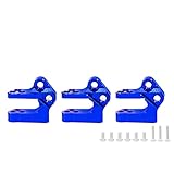 AXI231009 3-teilige Legierungs-Oberlenkerhalterungen for RC Car 1/10 Crawler Axial SCX10 III AXI03007 for Jeep Wrangler AXI231009 Gladiator ( Color : Blue 3Pc )