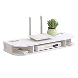 Generic Schwebende Regale Wireless Router Aufbewahrungsbox WallMounted Socket Board Rack Schwebender TV-Ständer Regal Konsole Settop-Box Telefon-Aufbewahrungsregal Hängebox