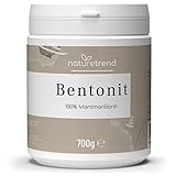 naturetrend Bentonit Pulver Montmorillonit Pulver 700g – Naturrein in Premium-Qualität – Extra fein gemahlen, Ohne Zusätze, Reine & naturbelassene Tonerde