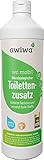 awiwa wc mobil Sanitärflüssigkeit für Campingtoilette (1,0l) – mikrobiologischer Camping Toiletten Zusatz - Sanitärflüssigkeit zersetzt Fäkalien & Papier und entfernt unangenehme Gerüche