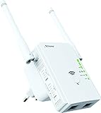 STRONG WLAN Repeater 300 V2, Betriebsmodi: Universal Repeater/Access Point/Router, 300 Mbit/s bei 2,4 GHz, 2 LAN Ports, WLAN Verstärker - weiß, REPEATER300V2