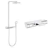 GROHE Rainshower SmartControl 360 Duo |Brause- & Duschsystem - Duschsystem mit Thermostatbatterie, chrom & Grohtherm 2000 | Thermostat-Wannenbatterie, chrom