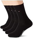 Tommy Hilfiger Womens Casual Women's Multipack (4 Pack) Socks, Black, 39/42