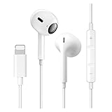 Kopfhörer, kabelgebunden, Stereo für iPhone, In-Ear-Kopfhörer für iPhone, mit Mikrofon und Lautstärkeregler, kompatibel mit iPhone 11/12 Pro/13 Mini/SE 2022/X/XR/8/7 Plus, unterstützt alle iOS