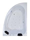 Whirlpool Eckbadewanne - Juist Premium 2 Personen Whirlwanne Indoor Made in Germany Eckwanne NEU (rechts Variante)