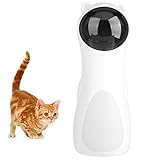 Cat Laser Toy Automatisches, interaktives Laser-Katzenspielzeug, rotierendes Fangtraining für Katzen, Kätzchen, Hunde, über USB wiederaufladbar, schnelles und langsames Kreismuster, automatisches