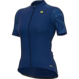 Ale Damen Artika Radtrikot, blu-Blue, XS