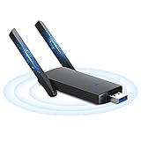 AC1300 USB WLAN Stick Adapter mit High-Gain Antennen (bis zu 867 Mbit/s auf 5.8GHz und 400 Mbit/s auf 2,4GHz, Kompatibel mit Windows 11/10/8.1/8/7 und Mac OS X) 1300Mbps WLAN Dongle WLAN Adapter,WPA2