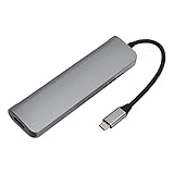 Les-Theresa USB C Hub, 9 in 1 USB C Hub Multiport Adapter Typ C Dockingstation PD Fast Charge USB 3.0 4K Kartenleser Kompatibel für USB C Laptops und andere Typ C Geräte