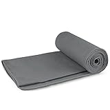 Fit-Flip Sporthandtuch, Reisehandtuch, Microfaser-Badetuch, XXL Strandhandtuch, Sauna Microfaser Handtuch groß (50x100cm grau)